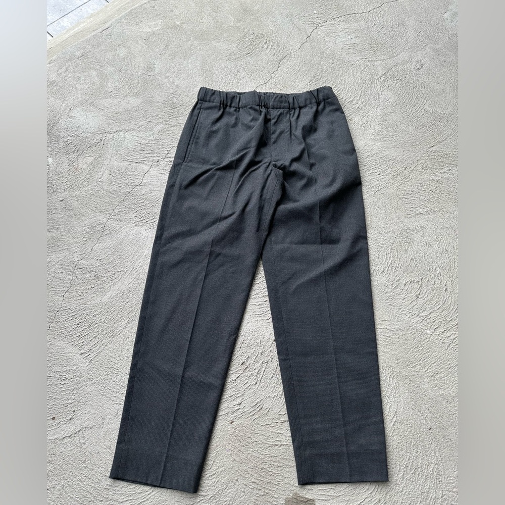 Club Monaco Grey textured pantaloons Trousers